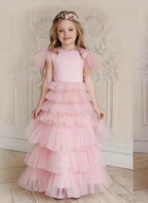 Party wear Designer Gown Queen Pink
